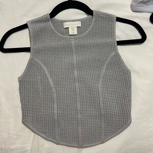 GREY SWEATER TANK TOP